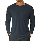 NEYOUQE Men's Sun Protection Shirts Long Sleeve UPF 50+ Rash Guard Swim Top SPF Workout Lightweight Quick Dry Shirt