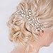 Unicra Wedding Headband Bridal Headpiece Hair Vine Hair Accessories for Bride Silver
