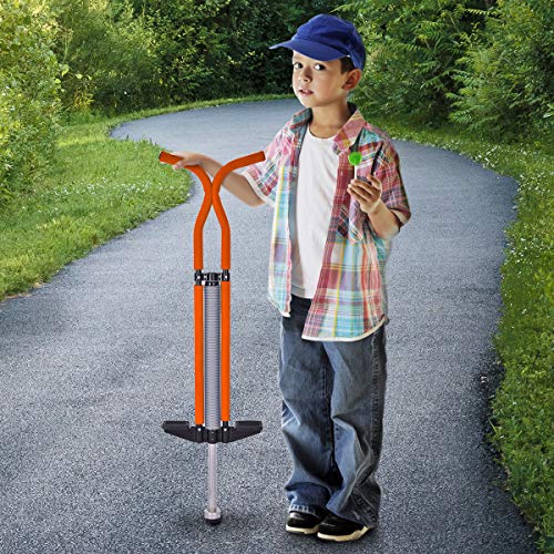 image for GYMAX Pogo Stick, Pogo Jumper Jumping Stick Supports Up to 125lbs, for