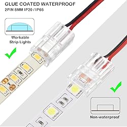 Flutesan 10 Packs Solderless LED Strip