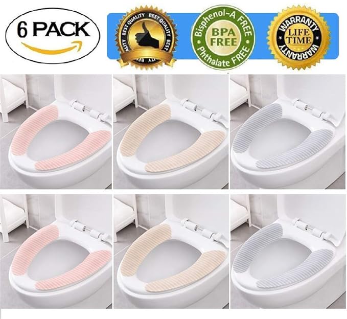 Ouioui Toilet Pad, Toilet Seat Warmer Soft Flannel Cushion