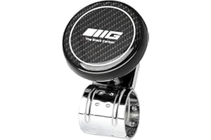Carrotez Steering Wheel Spinner Ball Knob - Power Handle Spinner, Steering Wheel Accessory Universal fit for All Cars, Trucks, Tractors, Boats, Golf Carts, Suicide Power Handle Accessory (Black)