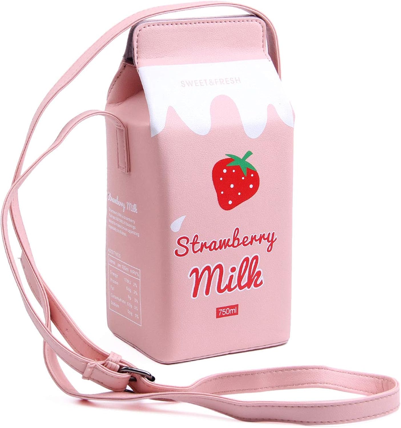 SUKUTU Girls Cupcake Popcorn Egg Fruits Milk Box PU Crossbody Handbag Women Small Purse and Cell Phone Shoulder Bag