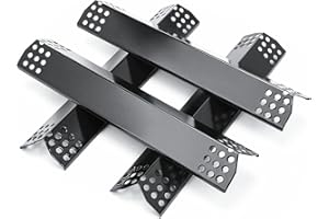 Hisencn Heat Plates for Monument Grills 24367 17842 35633 77352 41847NG 77352MB Larger 4-Burner Propane Gas Grills, Porcelain Steel Heat Tent for Monument Grill Replacement Parts, 4 Pack