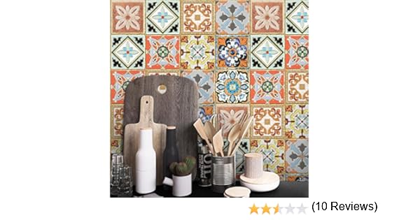 STRIR Adhesivo para azulejos 500cm x 20 cm - Adhesivo decorativo ...