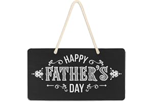 Vikko Door Sign, 6 X 11 Inch PVC Front Door Plaque Hanger Holiday Decoration for Farmhouse Office Coffee Shop Bar (Happy Father's Day)