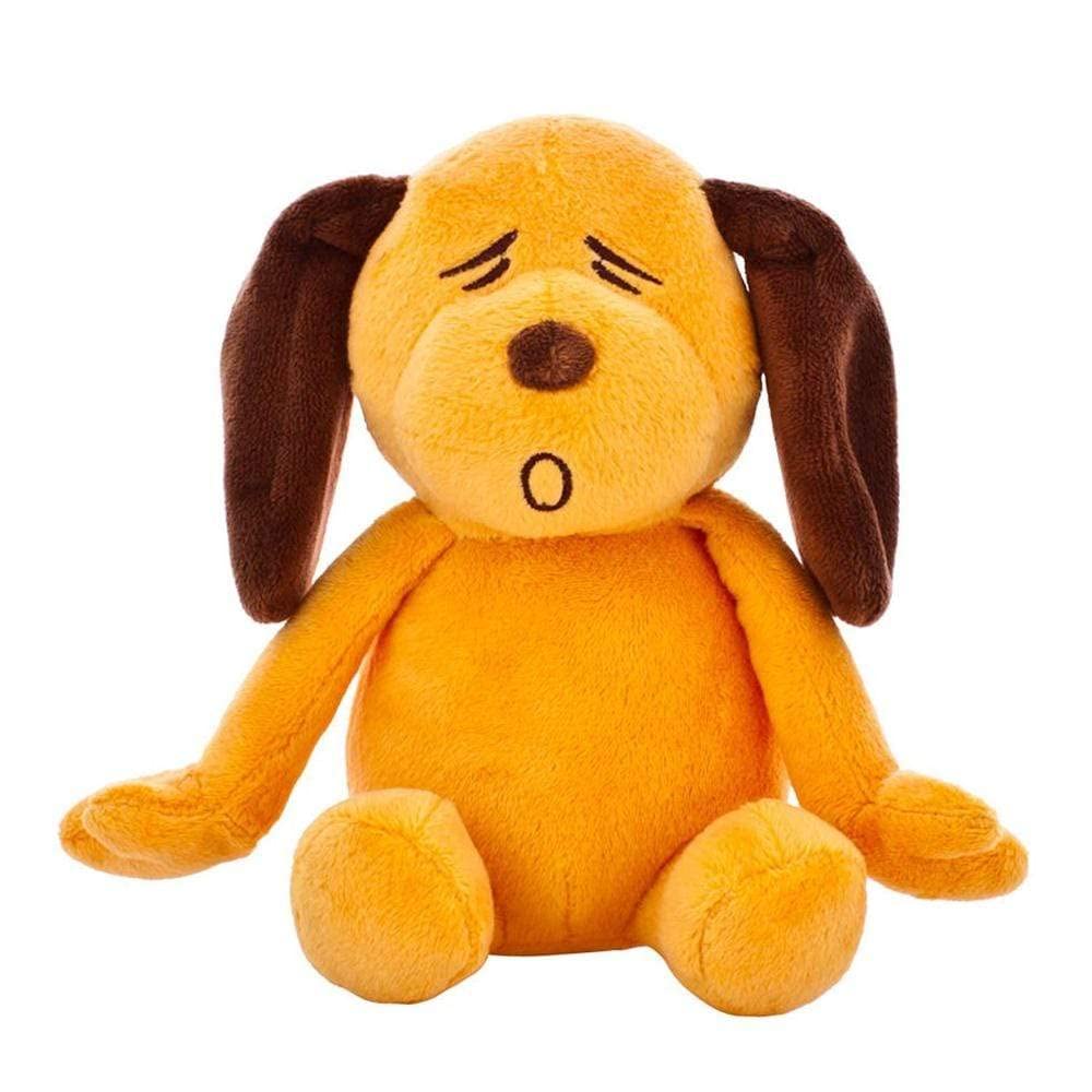 Blueberry Pet Gift Toys for Puppies & Dogs, 6", Gold Orange Sleepy Woof Designer Squeak Plush Small Dog Toy