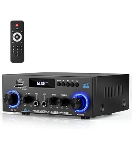 Amazon.com: Bluetooth Amplifier AK-55 Plus Stereo Receivers Amp