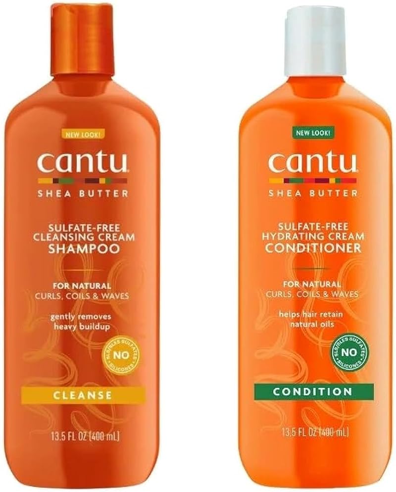 Cantu Shea Butter for Natural Hair Shampoo and Conditioner Twin Pack 2 x 400ml