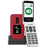 Doro Leva E30 4G Senior Mobile Phone without Contract, Folding Mobile Phone | Folding mobile phone for seniors with easy operation, outdoor display, emergency call button with GPS tracking