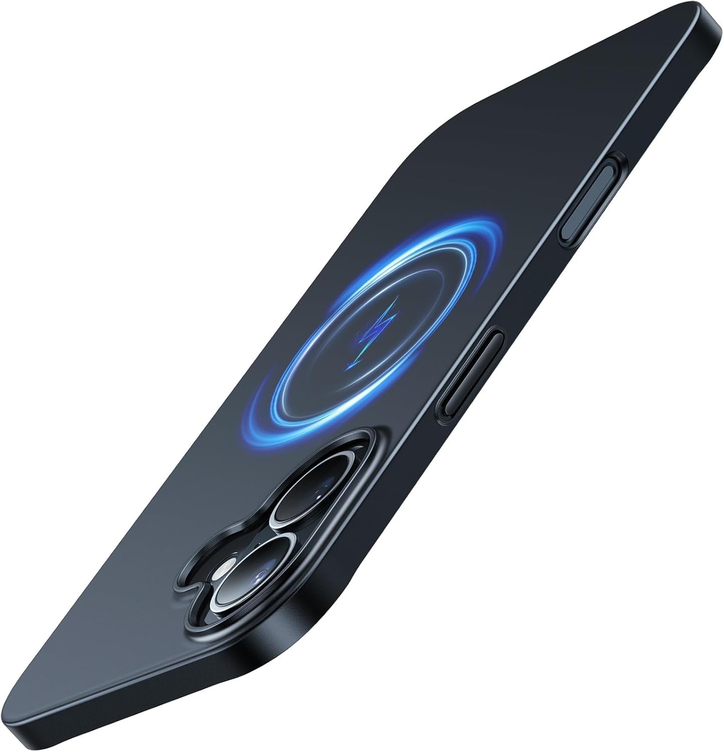 TORRAS Ultra Thin for iPhone 16 Case [MagSafe Compatible] [Velvety Touch & Elegant Look] [No.1 Magnetic Force] Ultra-Slim and Light Case for iPhone 16 Cover - Midnight Black