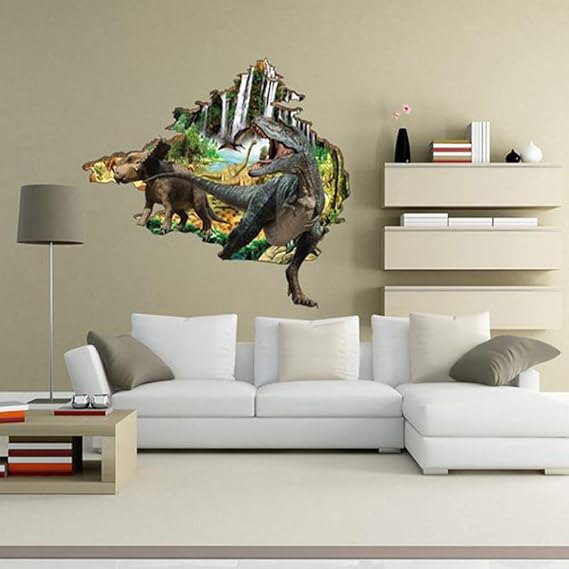 3D Dinosaurier Schlafzimmer Wohnzimmer Dekor Abnehmbare dekorative