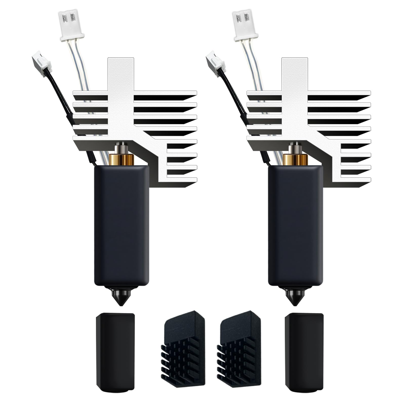 Photo 1 of 0.2MM 0.4MM Centauri Carbon Hotend Kit with Fully Hardened Steel Nozzle Wear Resistant & High-Temp Resistance of 500? for Elegoo CC 3D Printer, Extra 2 Pcs Silicone Sock and 2 Pcs Nozzle Wiper