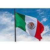 Mexico Mexican Flag | 3x5 Ft | Double ToughWeave Series Double Sided Embroidered 210D Polyester | Country Flag, Embroidered Design, Indoor/Outdoor, Brass Grommets, Heavy Duty
