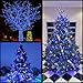 YULETIME 200 Count Blue LED Christmas Lights, 66 Feet Green Wire UL Certified Commercial Grade Holiday String Light Set (Blue)
