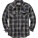Legendary Whitetails Men's Outlaw Western Shirt Drifter Plaid Medium