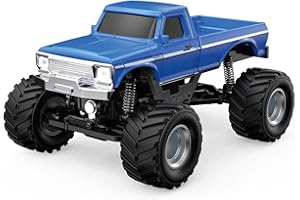 ARRIS 1:36 Mini RC Crawler, 4WD Off-Road RC Car with 2.4G Remote, Battery & Lights RTR for Adults Hobby Gifts (Blue)
