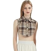 SUZALA Womens Half-Shirt Dickey Collar, Detachable Fake Collars for Dresses Blouse Sweater