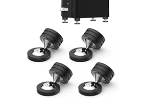 TERTULLUS 4 Pcs Speaker Feet Isolation Pads POM Spike Stand Subwoofer Feet with Stainless Steel Speaker Pads for Vibration Damping,HiFi Speakers,Audio Amplifiers,DAC and CD Player (49X35mm, Speaker Feet Pads)