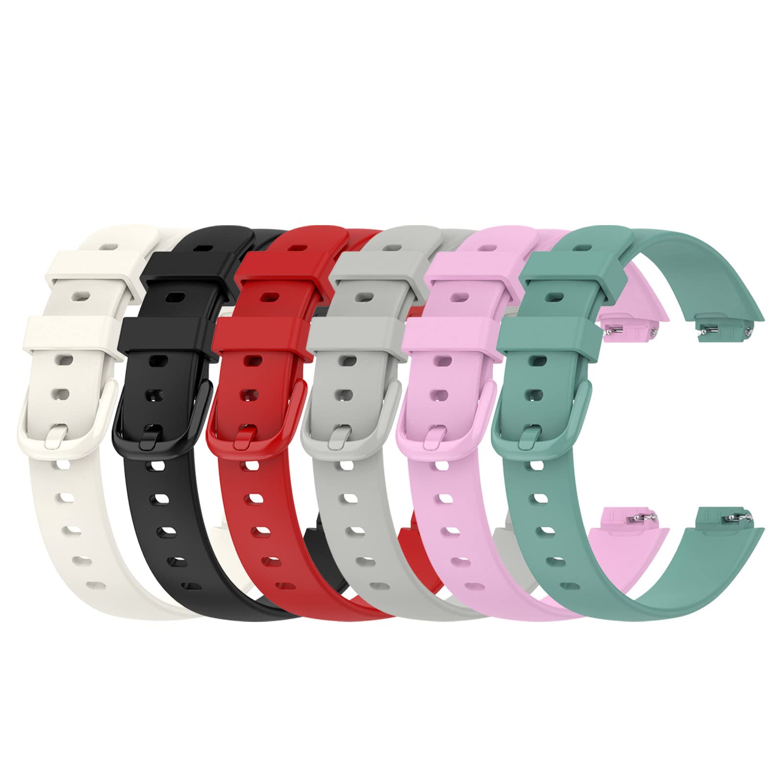 Chofit (6-Pack Straps Compatible with Fitbit Inspire 3 Strap, Replacement Soft Silicone Sport Bands Wristband Bracelet for Inspire 3 Activity Tracker, Large/Small (Small, 6A)