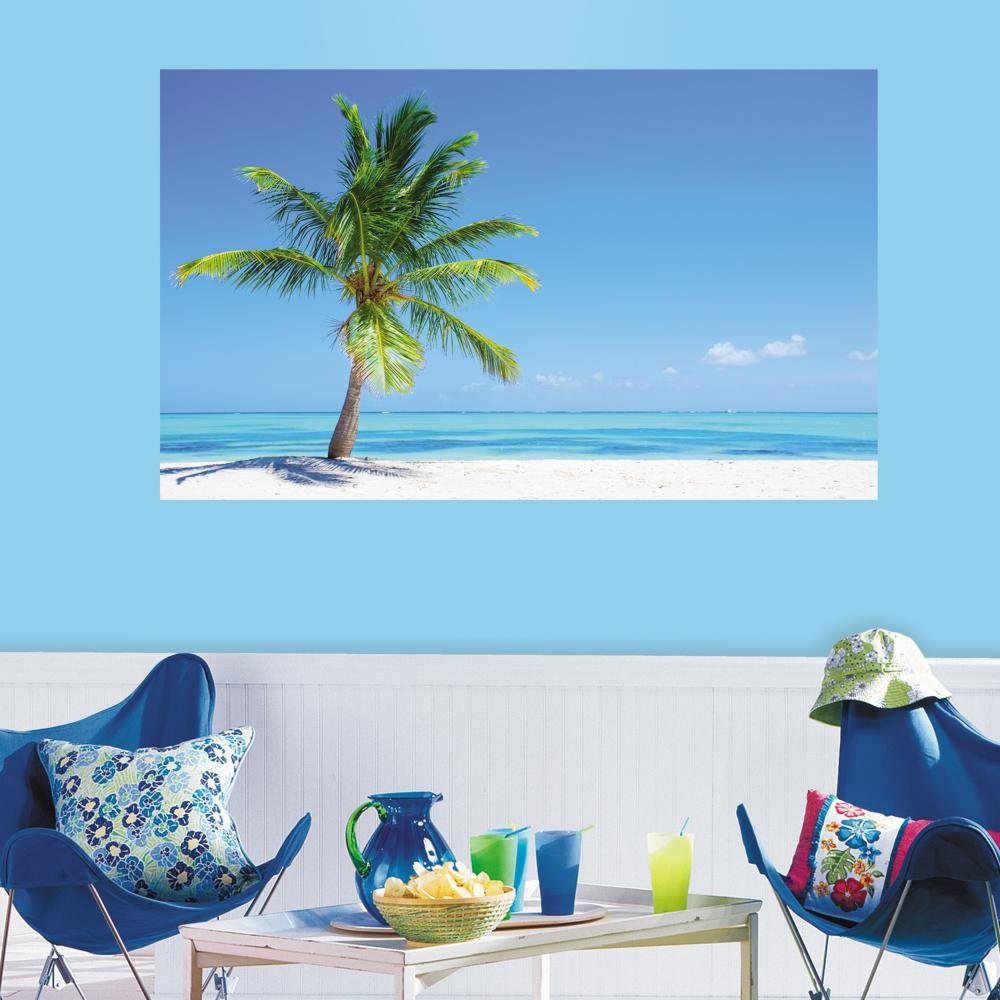Roommates RMK3438PSM Repositionable Paradise Island Vinyl Sticker 46 x 7.94 x 7.94 cm Multi-Coloured