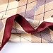 Charmeuse Satin Silk Scarf for Men (Maroon)
