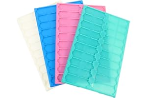 Scicalife Microscope Slide Storage Cabinet 4pcs Microscope Slide Trays 20 Capacity Microscope Slide Trays Pathological Plate for Lab Supplies (Random Color) Slide Storage Box