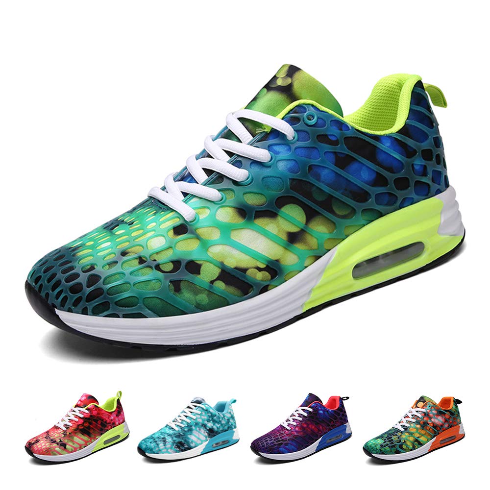 Wonvatu Women Men Breathable Fashion Running Sneakers Comfortable Lightweight Walking Athletic Shoes