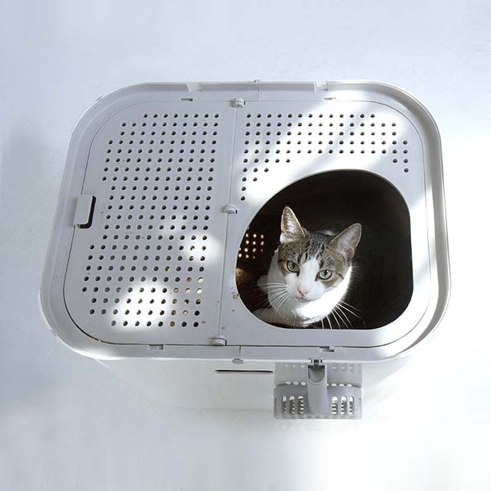 Modkat XL Litter Box, Top or FrontEntry Configurable, Includes Scoop