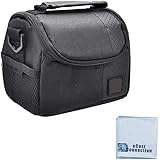 Small Soft Padded Camera Equipment Bag / Case for Canon, Nikon, Sony, Samsung, Olympus, Pentax, Panasonic & More + Microfiber