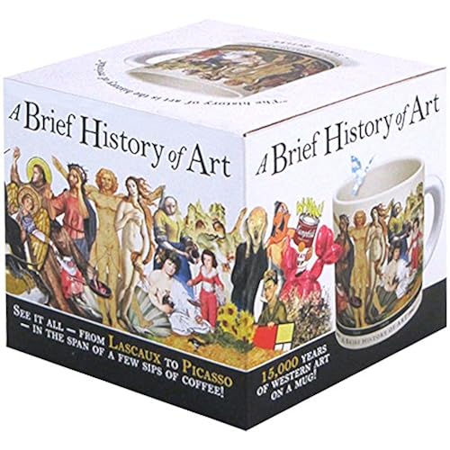 Brief History of Art Coffee Mug - History's Greatest Masterpieces From Da Vinci to Koons - Comes in a Fun Gift Box Home & Kitchen, Kitchen & Dining, Dining & Entertaining, Cups, Mugs & Saucers, Coffee Cups & Mugs