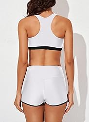 Aleumdr 3 Piece Athletic Tankini Swimsuits for