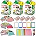 Xtech accessories Kit for Fujifilm Instax Mini 9/8 Camera includes: 3 x Fujifilm INSTAX Mini Film Pack (60 Sheets total), 60 Colorful Mini 9 Sticker Frames, Colorful plastic & paper frames + More