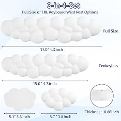 Sushret Cloud Wrist Rest Keyboard, Cloud Keyboard
