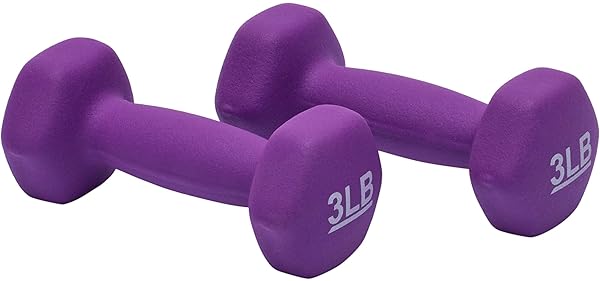 Amazon Basics 3lb Neoprene Dumbbell Set