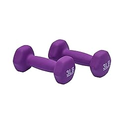 Amazon Basics Neoprene Dumbbell Hand Weights, 3