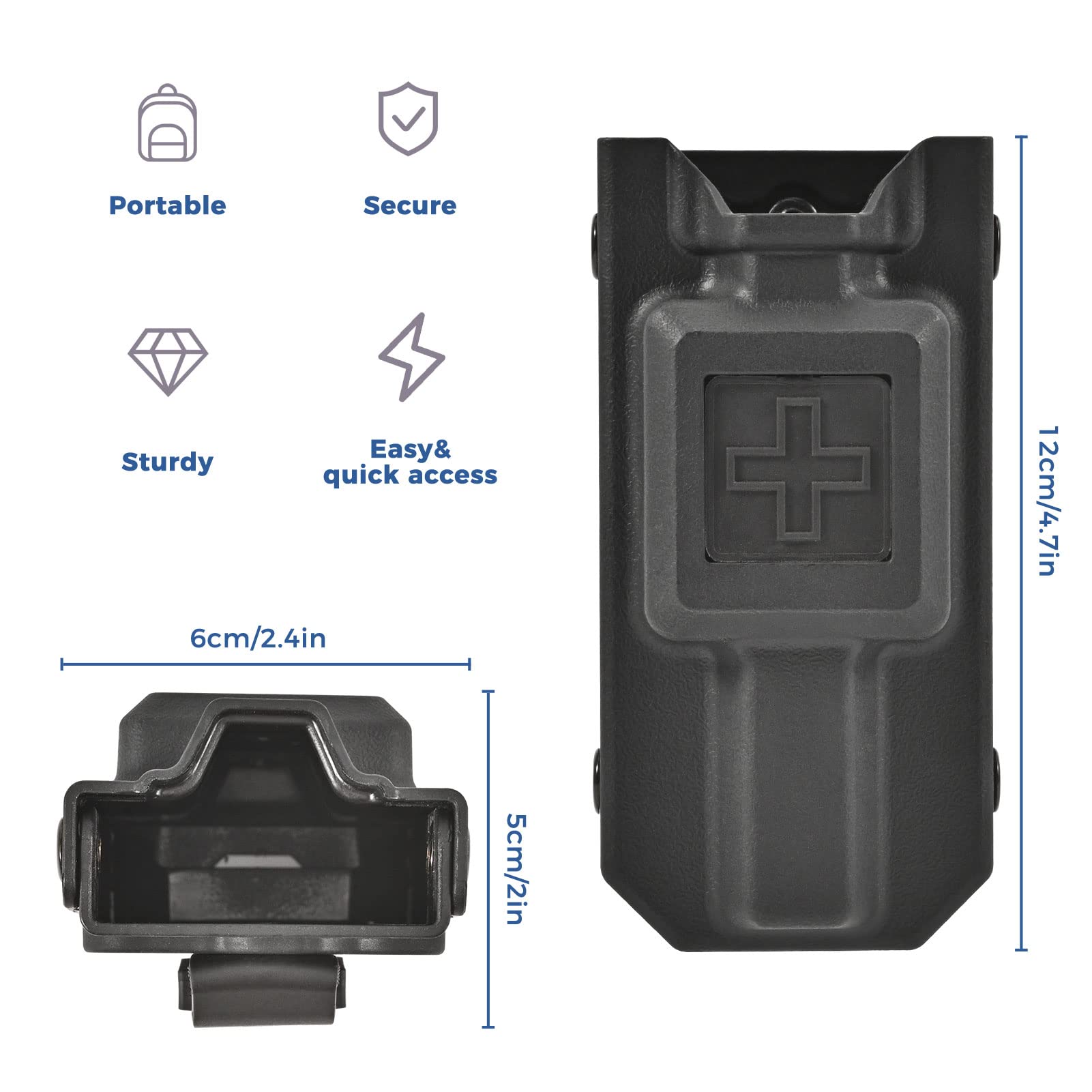 Tourniquet Holder, Molle Tourniquet Pouch for Gen 7 CAT Tourniquet or Older, Molle Tourniquet Holder Fits Molle Equipment, Police Gear, Duty and Utility Belt Up to 2.75 inch Wide