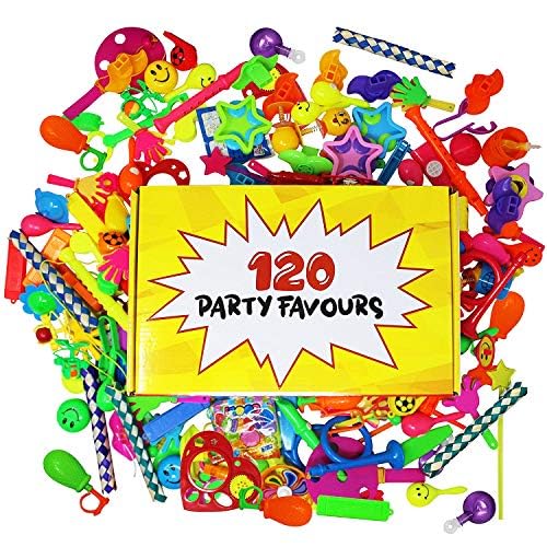 The Twiddlers - 120 Assorted Kids Toys for Kids Party Favours, Easter Egg Pinata Fillers & Lucky Dip Prizes