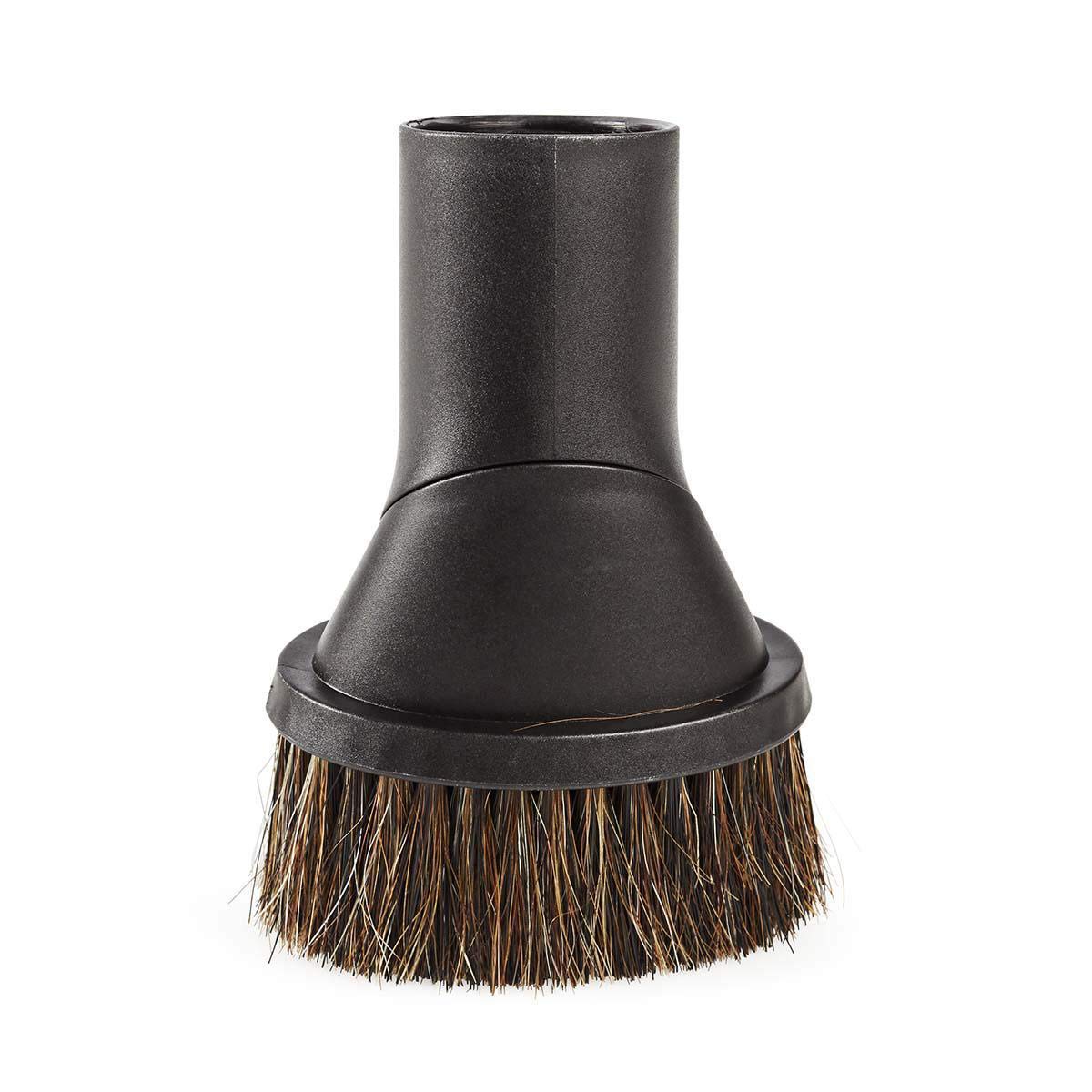 Nedis Dusting Brush with Natural Hair for Vacuum Cleaners, Adapts to 35 mm, 32 mm, 30 mm Diameter, Includes Adapter Rings