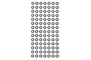 Creality 3mm 3D Scanning Marker for 3D Scanner, 3D Tracking Dot Reference Point Markers for 3D scanning, Diffuse Reflection Markers for 3D Scanner, 5 sheet/98 dot per sheet/490 dot