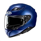 HJC F71 Adult Street Motorcycle Helmet - Semi-Flat Metallic Blue/X-Small