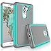 Tekcoo Honor 6X Case, Huawei Honor 6X Cute Case, [Tmajor] Shock Absorbing [Turquoise] Hybrid Rubber Silicone & Plastic Scratch Resistant Bumper Rugged Grip Sturdy Hard Cases Cover