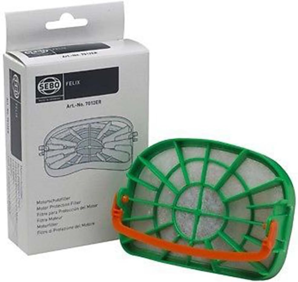 SEBO Felix & Dart 1 2 Genuine Vacuum Cleaner Bags & Motor Filter Set, Gray - Image 4