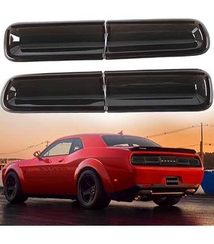 IJDMTOY Matte Black Fuel Gas Filler Door For 2008-2021 Dodge Challenger - Aluminum Alloy Replacement Cover - View #5