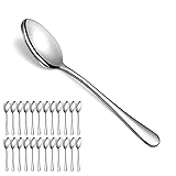 Evanda Dinner Spoons 24 Pieces, Stainless Steel