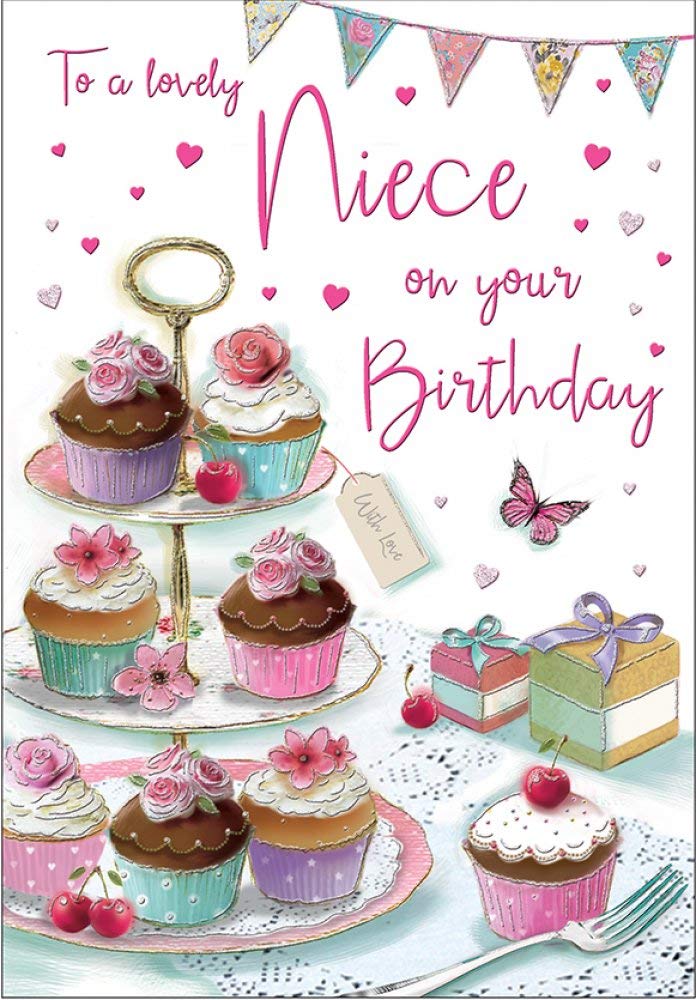 Piccadilly Greetings Birthday Card Niece - 9 x 6 inches - Regal Publishing