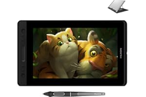 HUION KAMVAS Pro 13 Graphics Drawing Monitor with Stand, Full-Laminated Anti-Glare Screen Battery-Free Stylus 8192 Pen Pressure - 13.3 Inch Pen Tablet Display for Linux, Windows and Mac