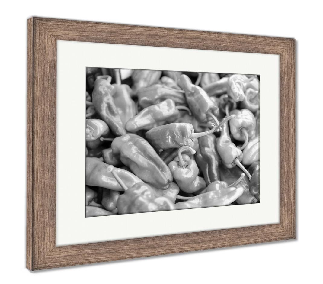 Amazon Com Ashley Framed Prints Organic Green Raw Peppers At