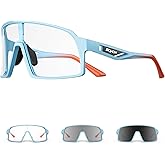 SCVCN Photochromic Cycling Glasses Men Women Mountain Bike Sunglasses MTB Road Bicycle Riding Clear Sports Glasses S325