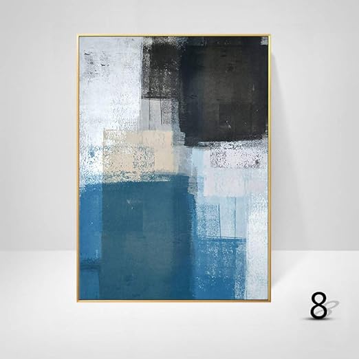 WSNDGWS Decoración del hogar Pintura Geométrica Color Abstracto ...